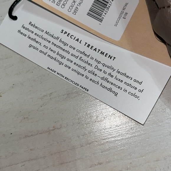 Rebecca minkoff Edie Date Night Crossbody deep taupe NWT - Picture 5 of 16